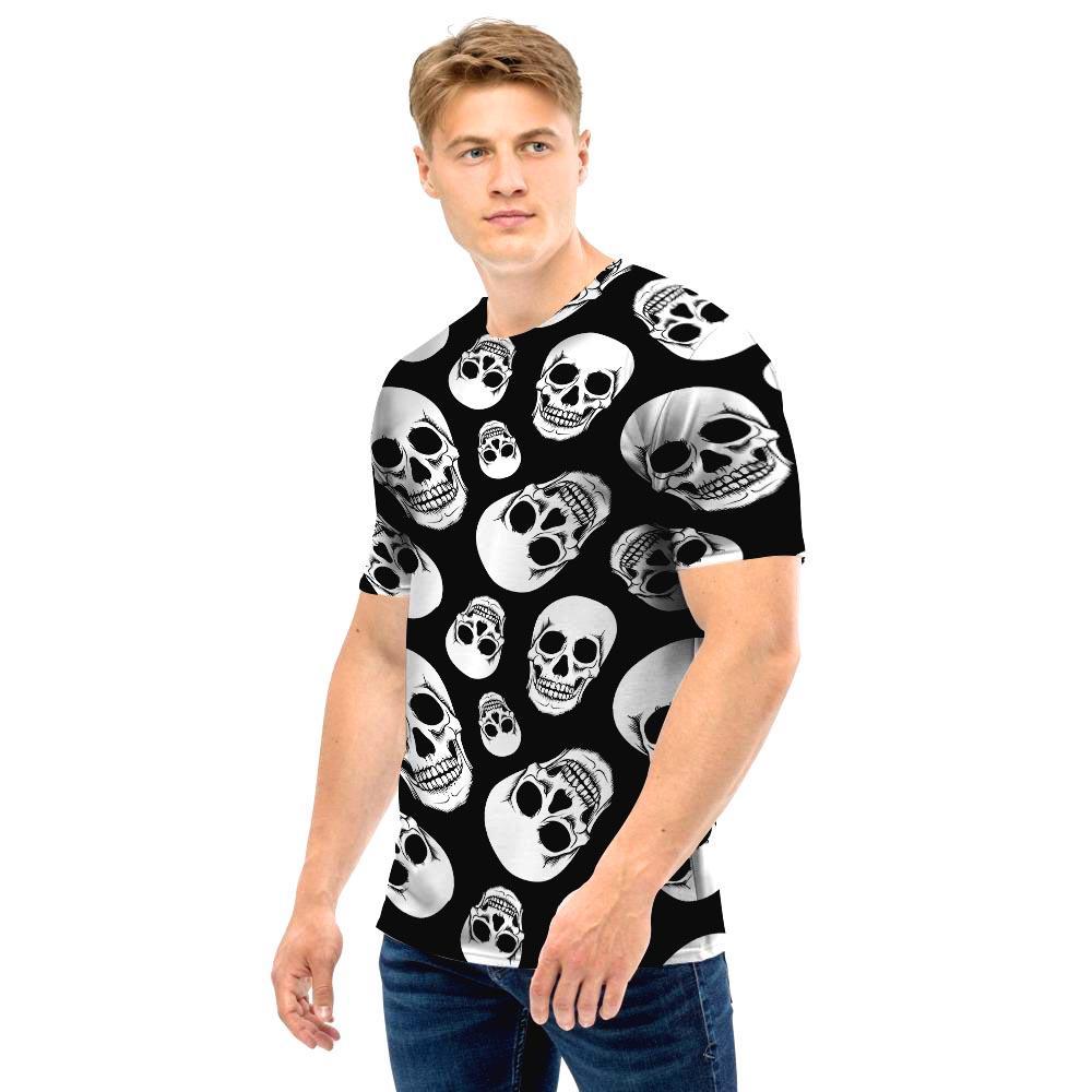 Black Skull Men T Shirt-grizzshop