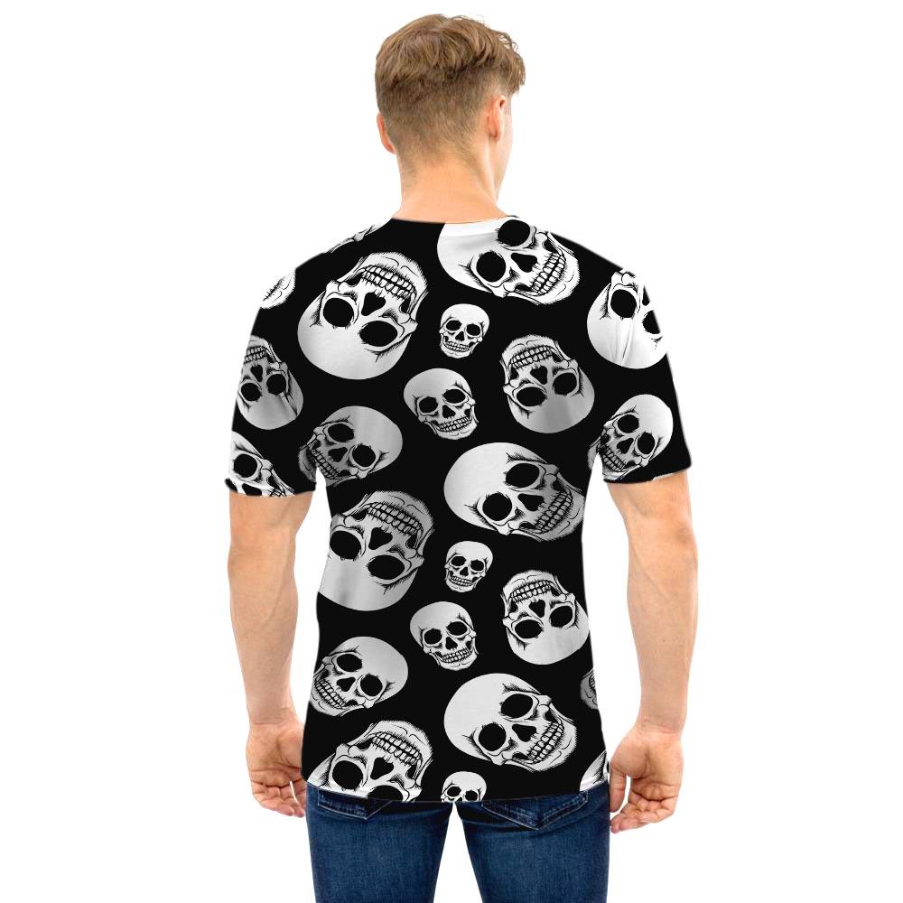 Black Skull Men T Shirt-grizzshop