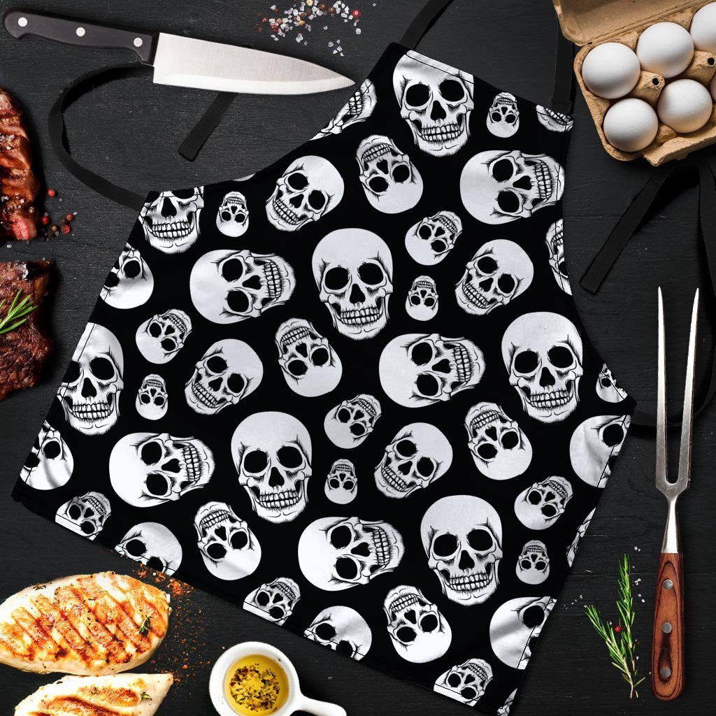 Black Skull Men's Apron-grizzshop