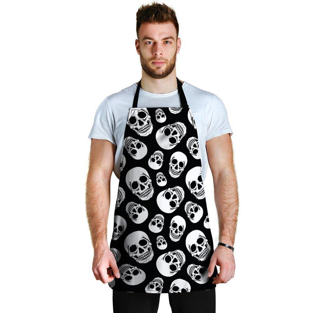 Black Skull Men's Apron-grizzshop