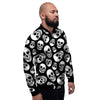 Black Skull Men's Bomber Jacket-grizzshop