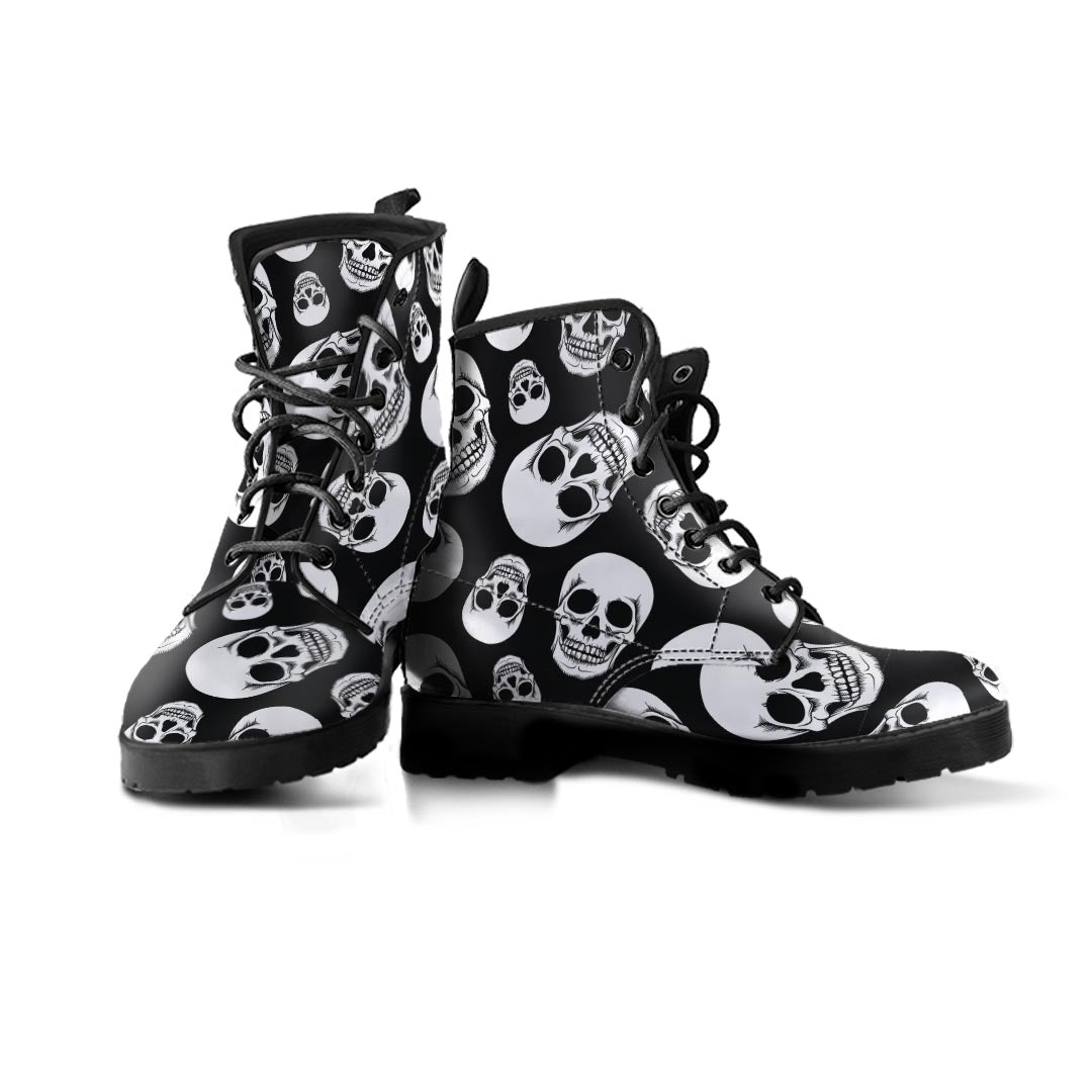 Black Skull Men's Boots-grizzshop