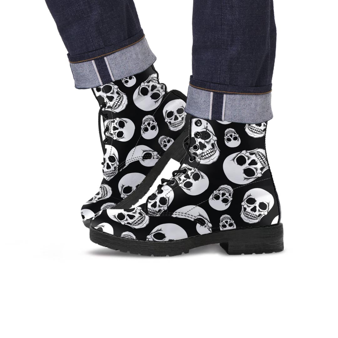 Black Skull Men's Boots-grizzshop