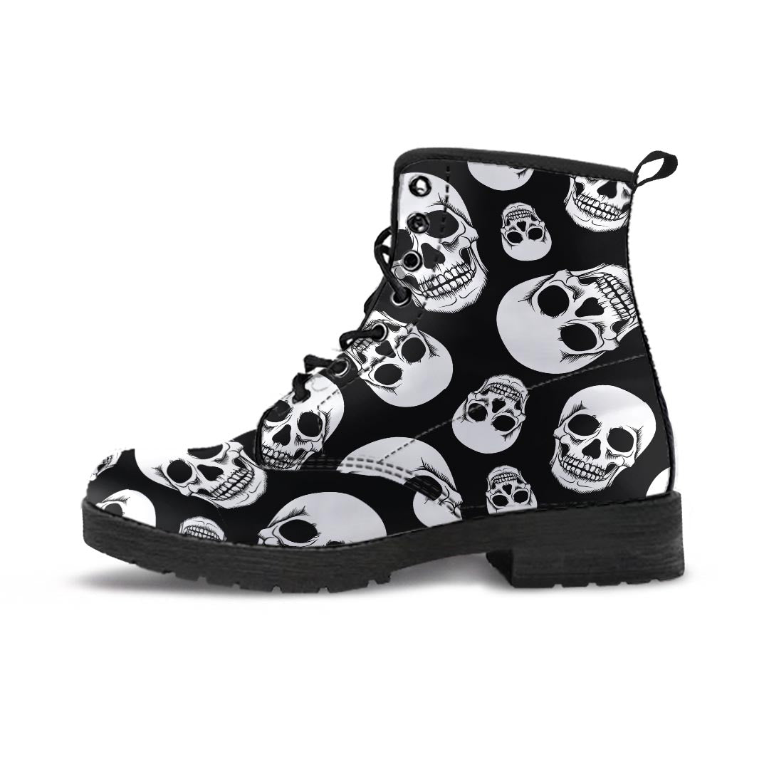 Black Skull Men's Boots-grizzshop