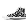 Black Skull Men's High Top Shoes-grizzshop