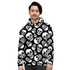 Black Skull Men's Hoodie-grizzshop