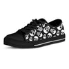 Black Skull Men's Low Top Shoes-grizzshop