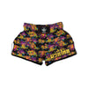 Black Skull Muay Thai Boxing Shorts-grizzshop