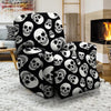 Black Skull Recliner Cover-grizzshop