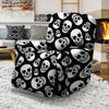 Black Skull Recliner Cover-grizzshop