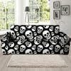 Black Skull Sofa Cover-grizzshop