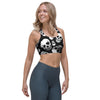 Black Skull Sports Bra-grizzshop