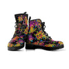 Black Skull Trippy Psychedelic Men's Boots-grizzshop