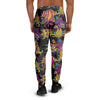 Black Skull Trippy Psychedelic Men's Joggers-grizzshop