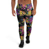 Black Skull Trippy Psychedelic Men's Joggers-grizzshop