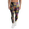 Black Skull Trippy Psychedelic Men's Leggings-grizzshop