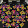 Black Skull Trippy Psychedelic Pet Car Seat Cover-grizzshop