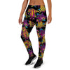 Black Skull Trippy Psychedelic Women's Joggers-grizzshop