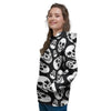 Black Skull Women's Hoodie-grizzshop