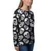 Black Skull Women's Sweatshirt-grizzshop