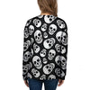 Black Skull Women's Sweatshirt-grizzshop