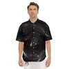 Black Snake Print Men's Short Sleeve Shirts-grizzshop