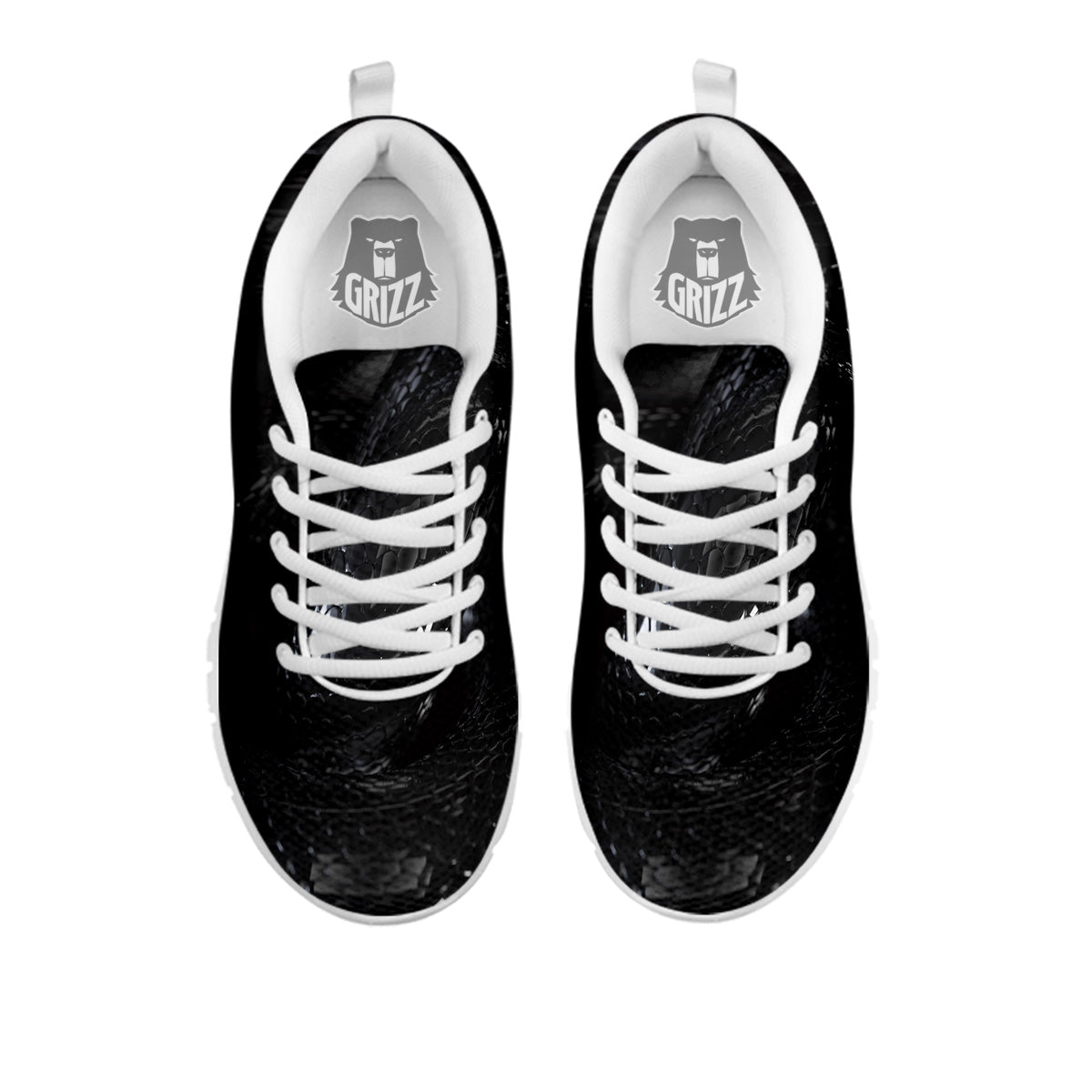 Black Snake Print White Sneaker-grizzshop