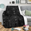 Black Spider Web Pattern Print Blanket-grizzshop