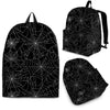Black Spider Web Pattern Print Premium Backpack-grizzshop
