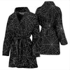 Load image into Gallery viewer, Black Spider Web Pattern Print Women Long Robe-grizzshop