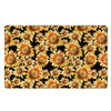 Black Sunflower Door Mat-grizzshop