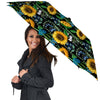 Black Sunflower Floral Umbrella-grizzshop