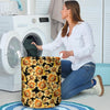 Black Sunflower Laundry Basket-grizzshop