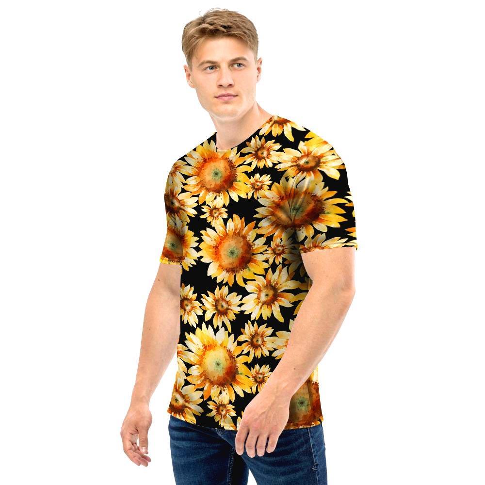 Black Sunflower Men T Shirt-grizzshop