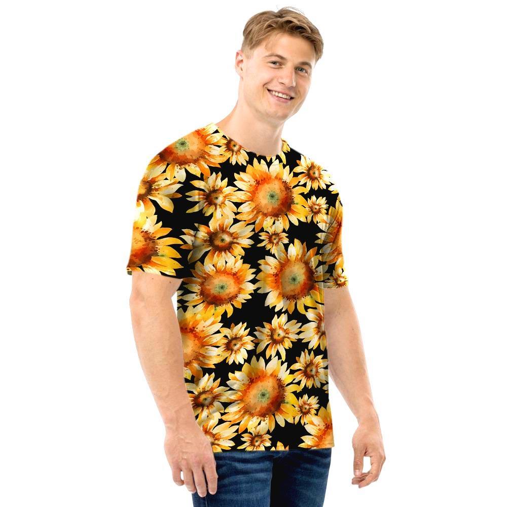 Black Sunflower Men T Shirt-grizzshop