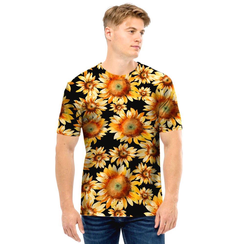 Black Sunflower Men T Shirt-grizzshop