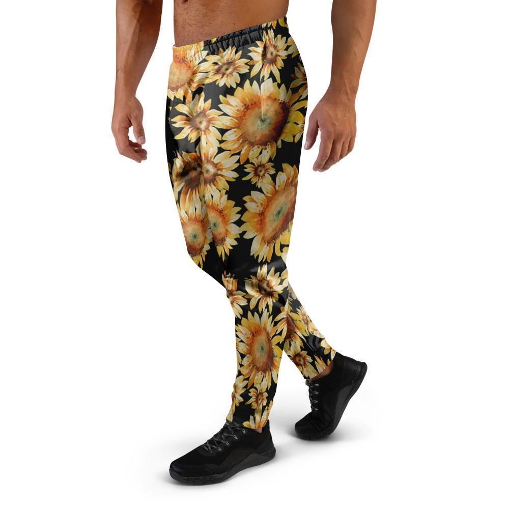 Black Sunflower Men's Joggers-grizzshop