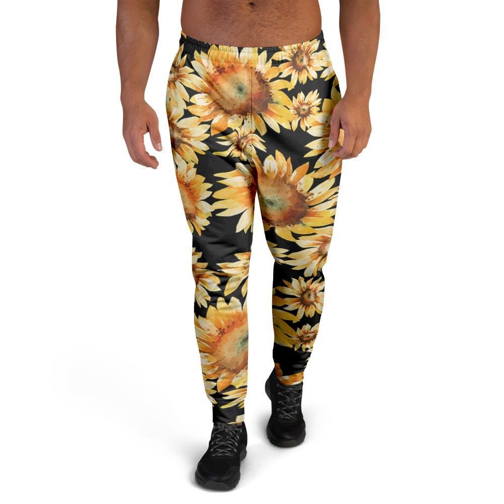 Black Sunflower Men's Joggers-grizzshop