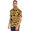 Black Sunflower Men's Short Sleeve Shirt-grizzshop