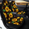 Black Sunflower Print Car Seat Covers-grizzshop