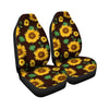 Black Sunflower Print Car Seat Covers-grizzshop