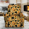 Black Sunflower Recliner Cover-grizzshop