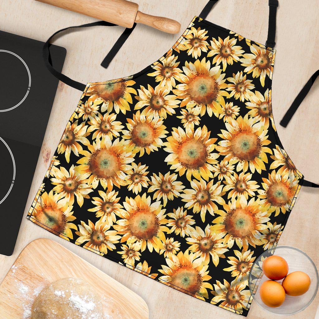 Black Sunflower Women's Apron-grizzshop