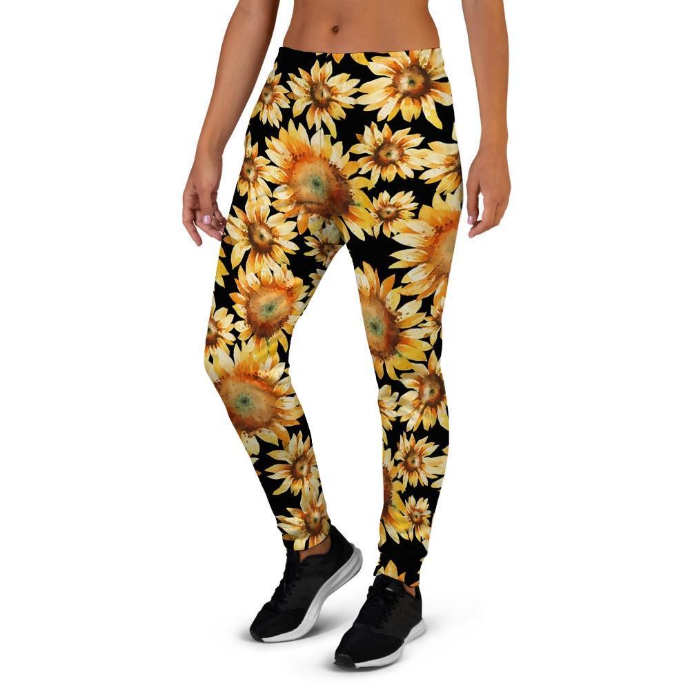 Black Sunflower Women's Joggers-grizzshop