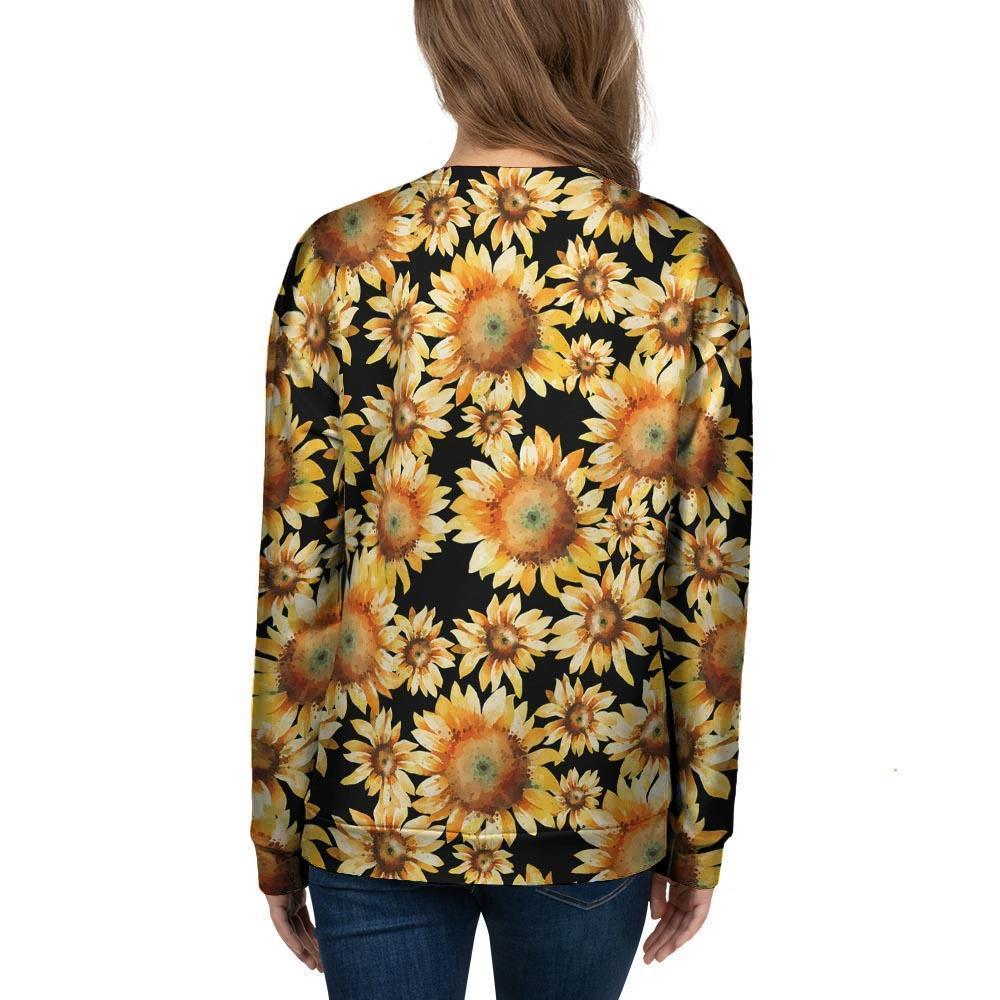 Black Sunflower Women's Sweatshirt-grizzshop