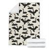 Black Swan Pattern Print Blanket-grizzshop