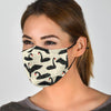 Black Swan Pattern Print Face Mask-grizzshop