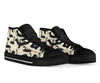 Black Swan Pattern Print Men Women's High Top Shoes-grizzshop