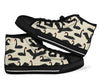 Black Swan Pattern Print Men Women's High Top Shoes-grizzshop