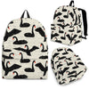 Black Swan Pattern Print Premium Backpack-grizzshop